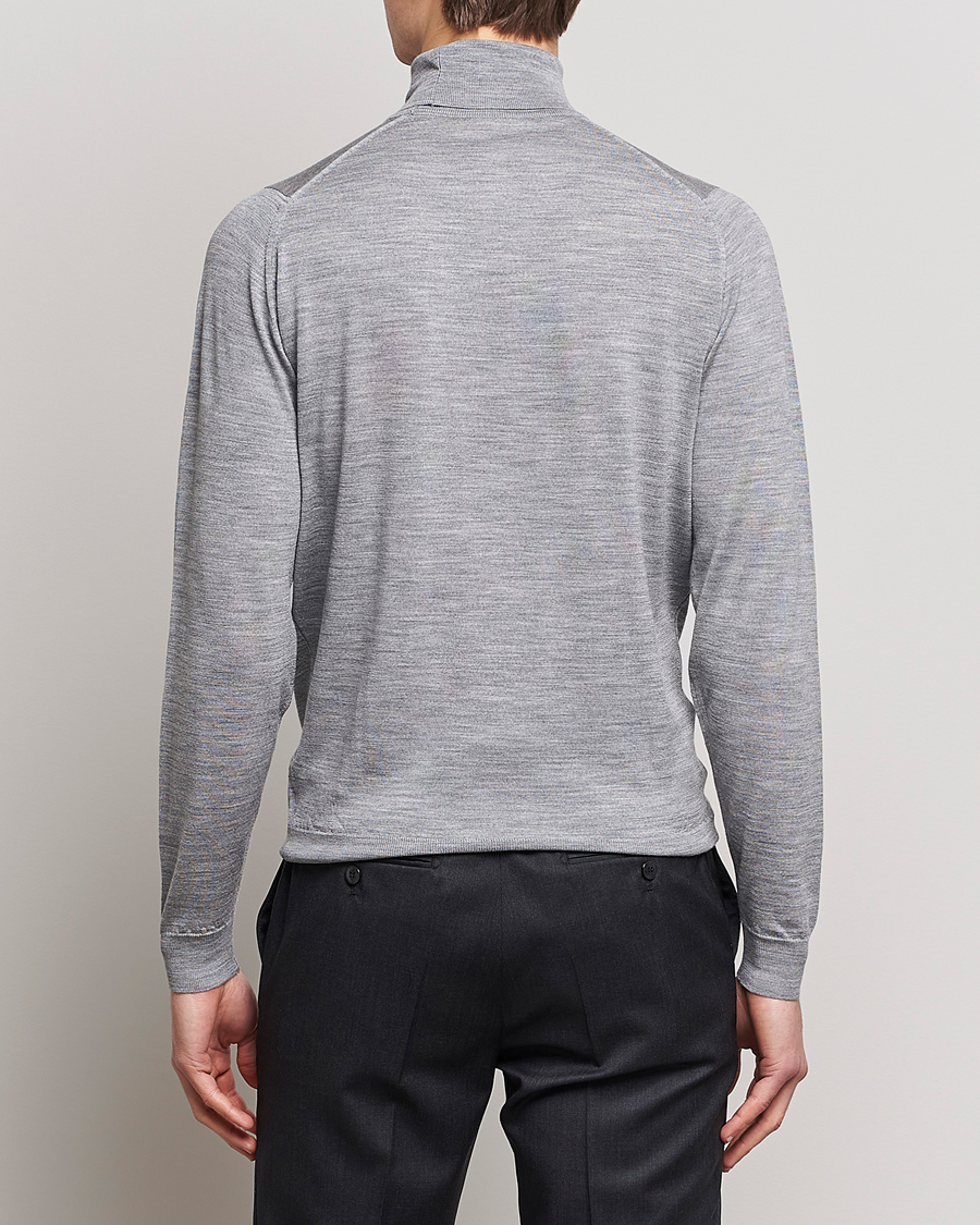 Herr | Tröjor | John Smedley | Cherwell Extra Fine Merino Rollneck Silver