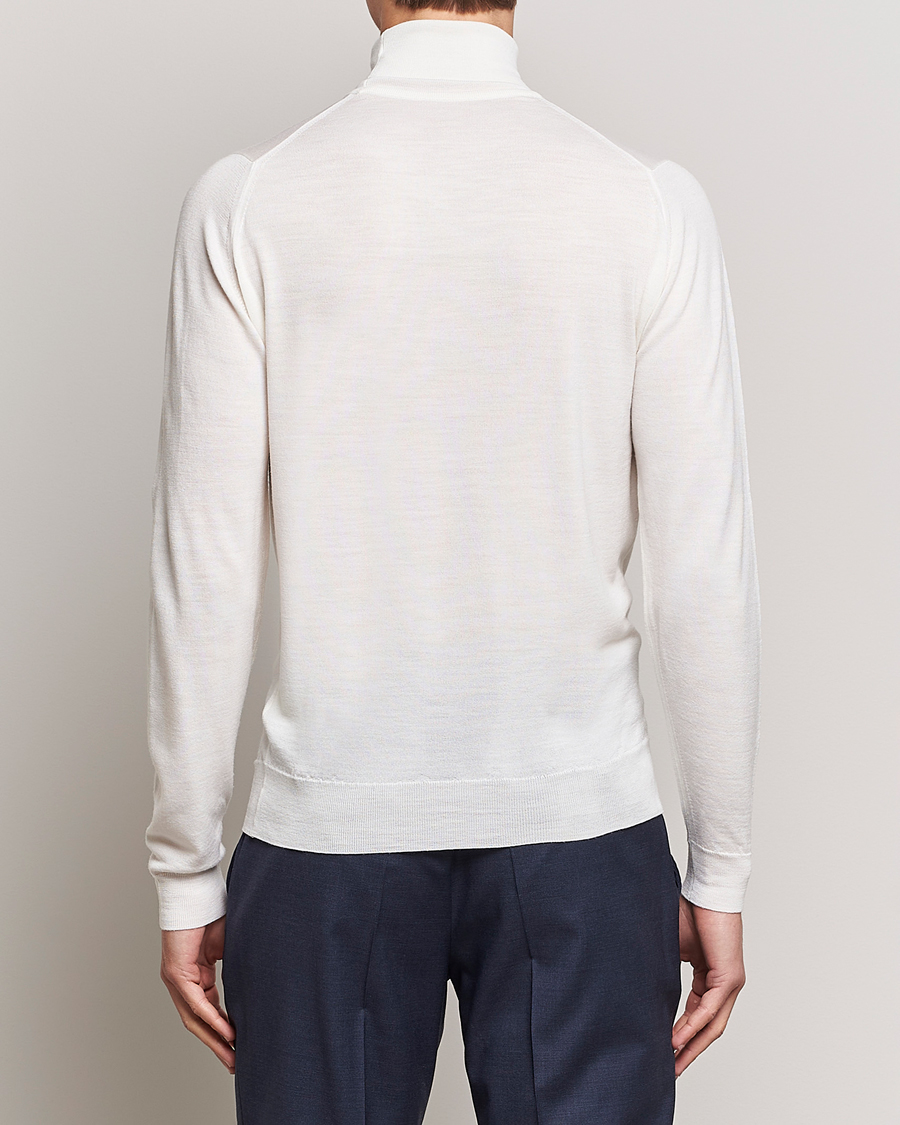 Herr | Tröjor | John Smedley | Cherwell Extra Fine Merino Rollneck Snow White