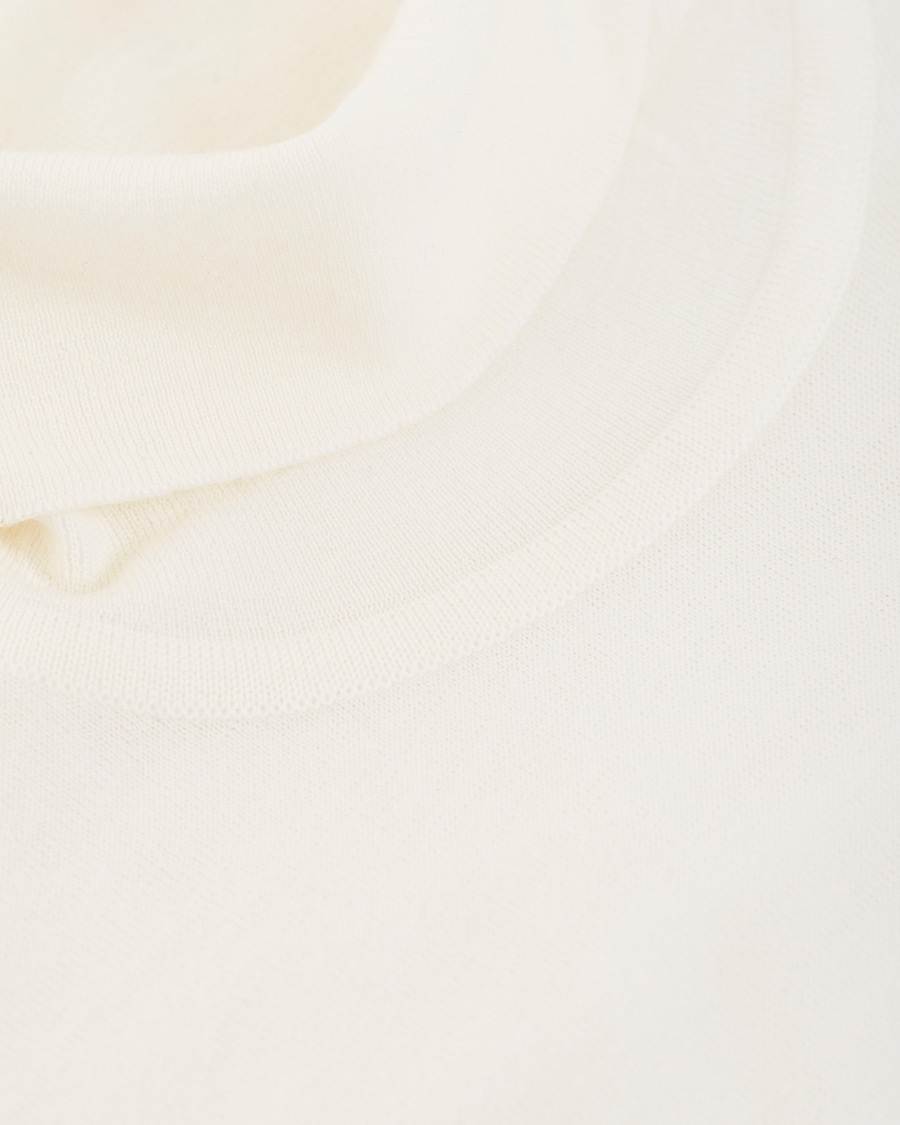 Herr | Tröjor | John Smedley | Cherwell Extra Fine Merino Rollneck Snow White
