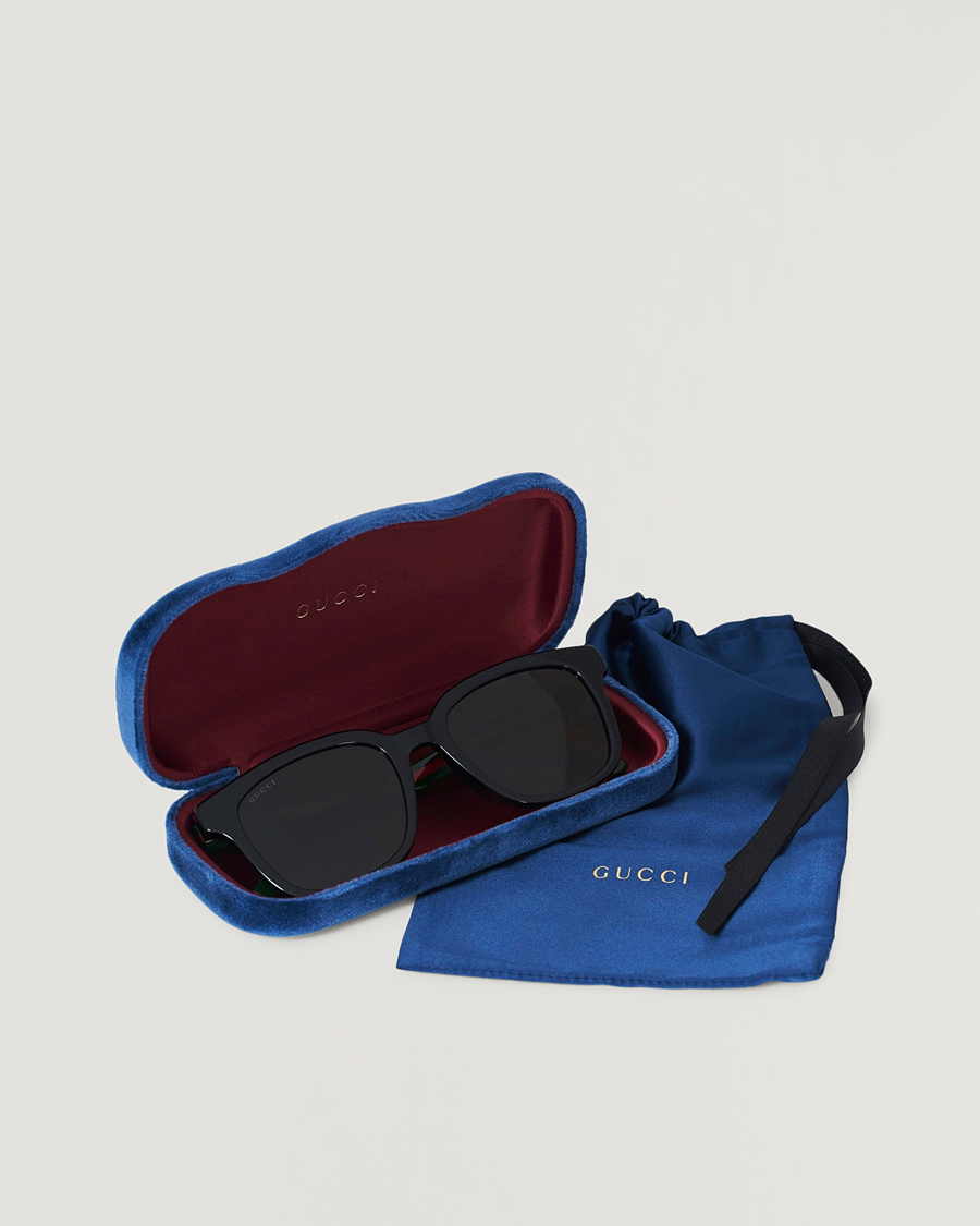 Herr | Gucci GG0847SK Sunglasses Black/Green | Gucci | GG0847SK Sunglasses Black/Green