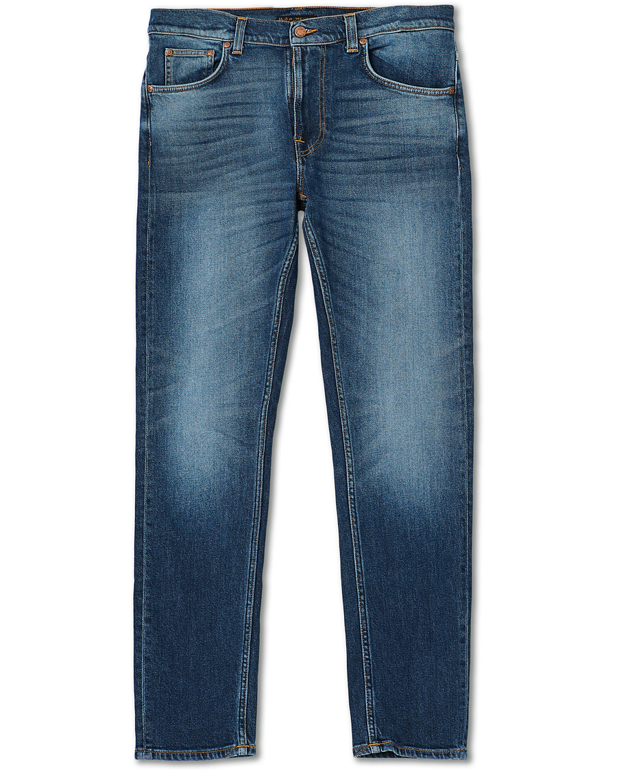Herr | Jeans | Nudie Jeans | Lean Dean Stretch Jeans Dark Sharp Twill