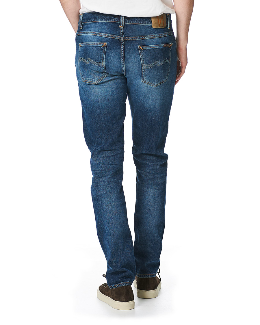 Herr | Jeans | Nudie Jeans | Lean Dean Stretch Jeans Dark Sharp Twill