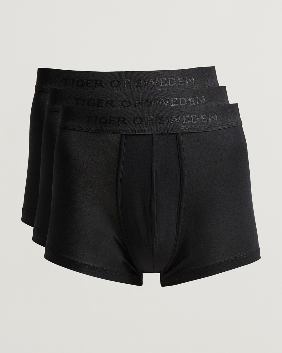 Herr | Underkläder | Tiger of Sweden | Brage Lyocell 3-Pack Boxer Trunk Black