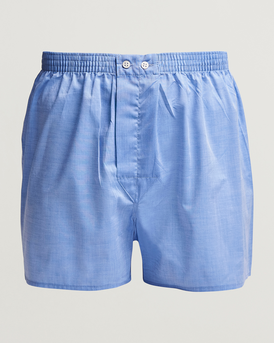 Herr | Underkläder | Derek Rose | Classic Fit Cotton Boxer Shorts Blue