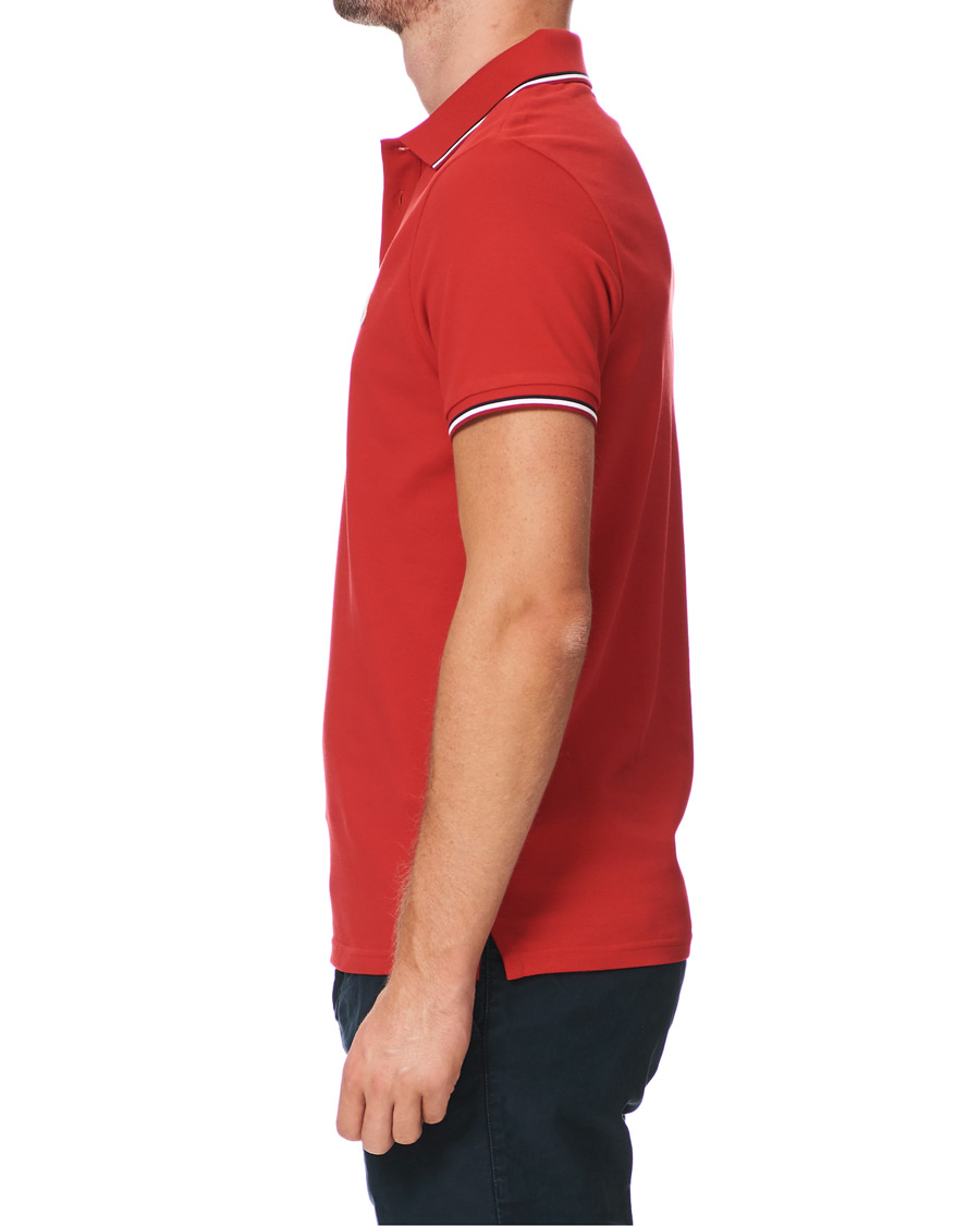 Herr | Pikéer | Moncler | Logo Tipped Polo Red
