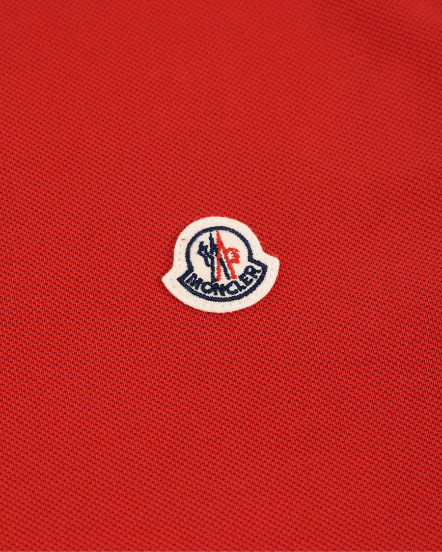 Herr | Pikéer | Moncler | Logo Tipped Polo Red