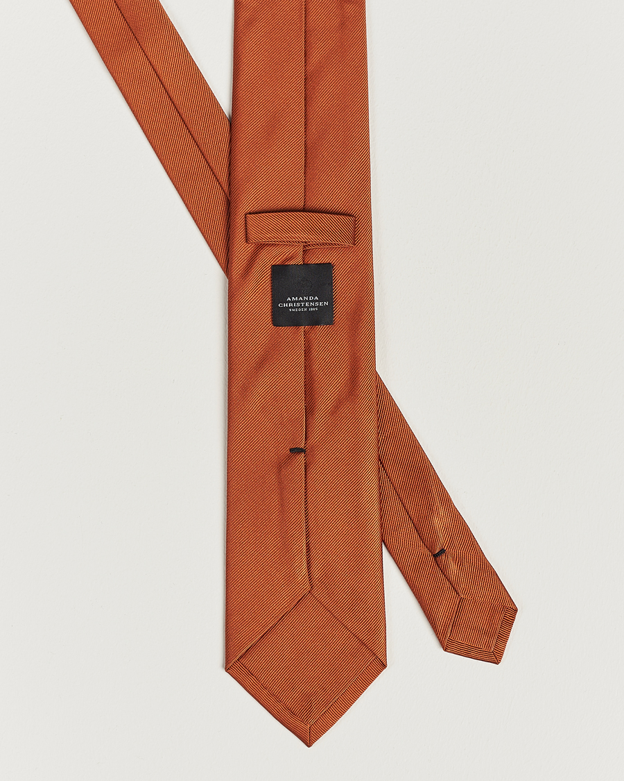Herr | Amanda Christensen Plain Classic Tie 8 cm Rust | Amanda Christensen | Plain Classic Tie 8 cm Rust