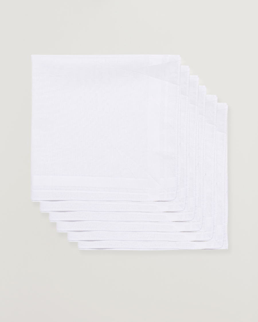 Herr |  | Amanda Christensen | 6-pack Cotton Pocket Square White