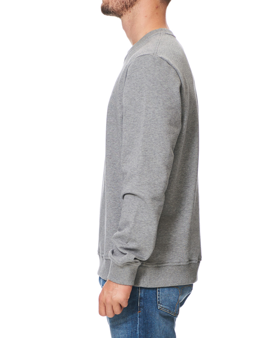 Herr | Tröjor | Samsøe Samsøe | Samsøe & Samsøe Hugo Organic Cotton Crew Neck Sweat Grey Mel