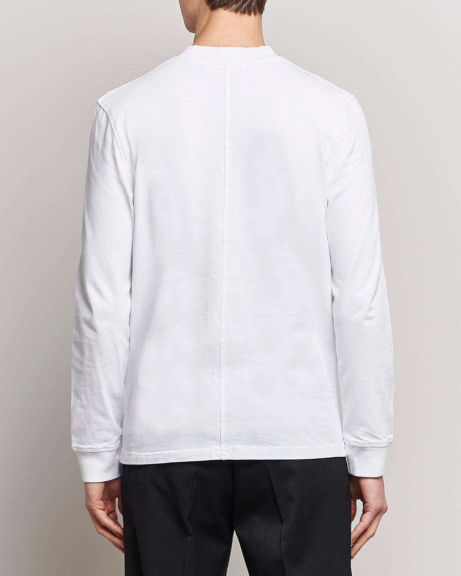 Herr | T-Shirts | Samsøe Samsøe | Samsøe & Samsøe Norsbro Long Sleeve Organic Cotton Tee White