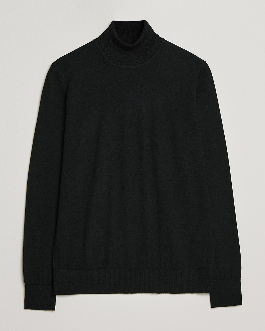 Herr | Tröjor | Samsøe Samsøe | Flemming Superfine Merino Wool Roll Neck Black