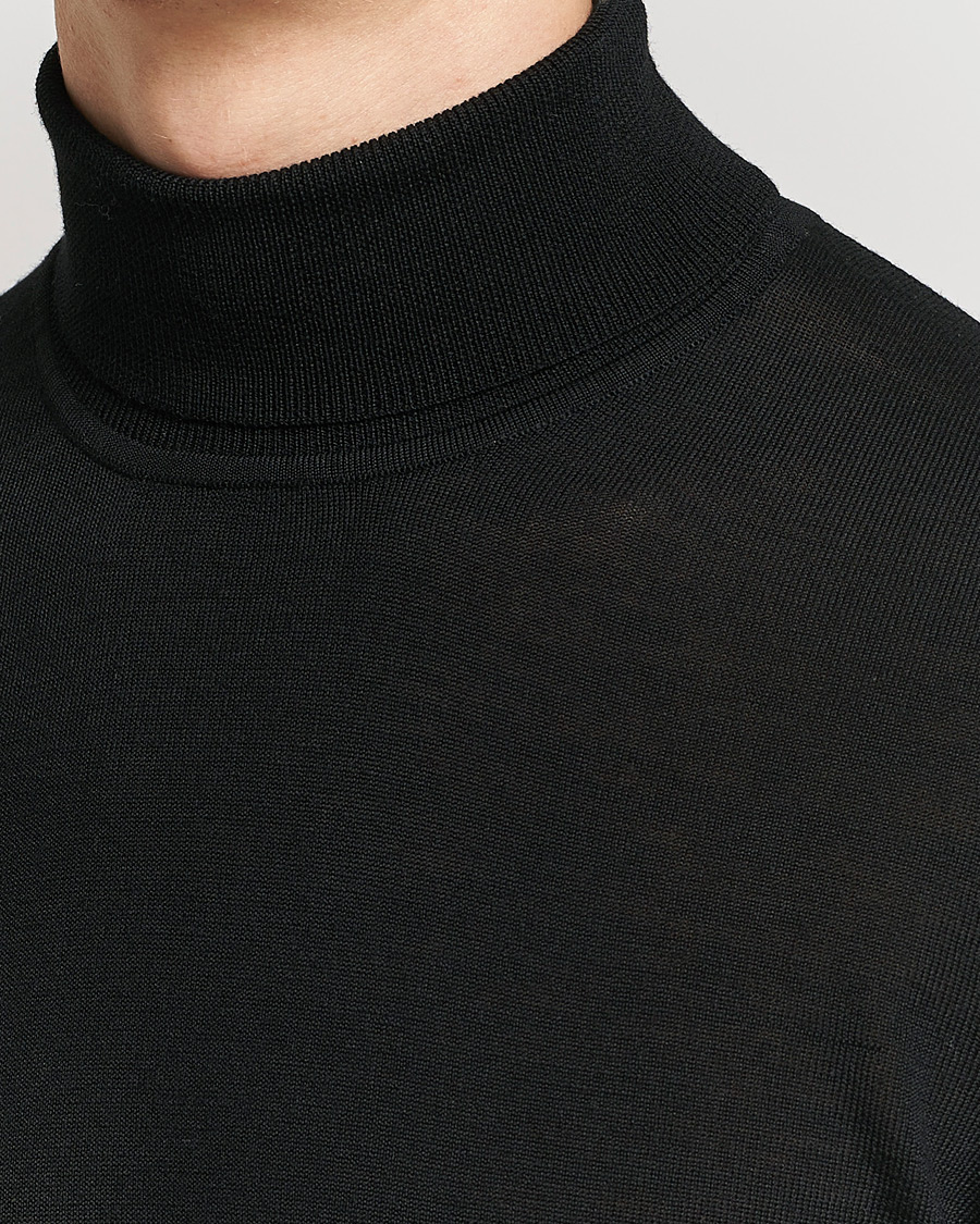Herr | Tröjor | Samsøe Samsøe | Flemming Superfine Merino Wool Roll Neck Black