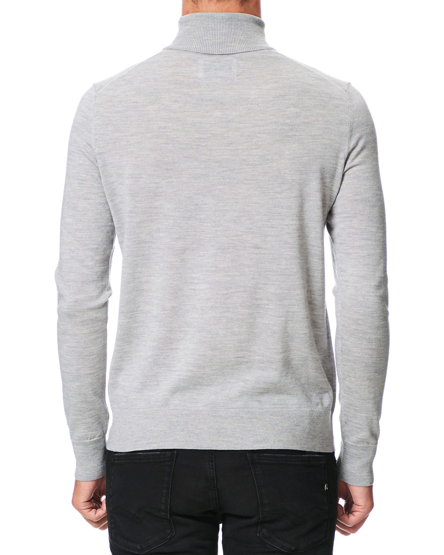Herr | Tröjor | Samsøe Samsøe | Samsøe & Samsøe Flemming Superfine Merino Wool Rollneck Grey Mel