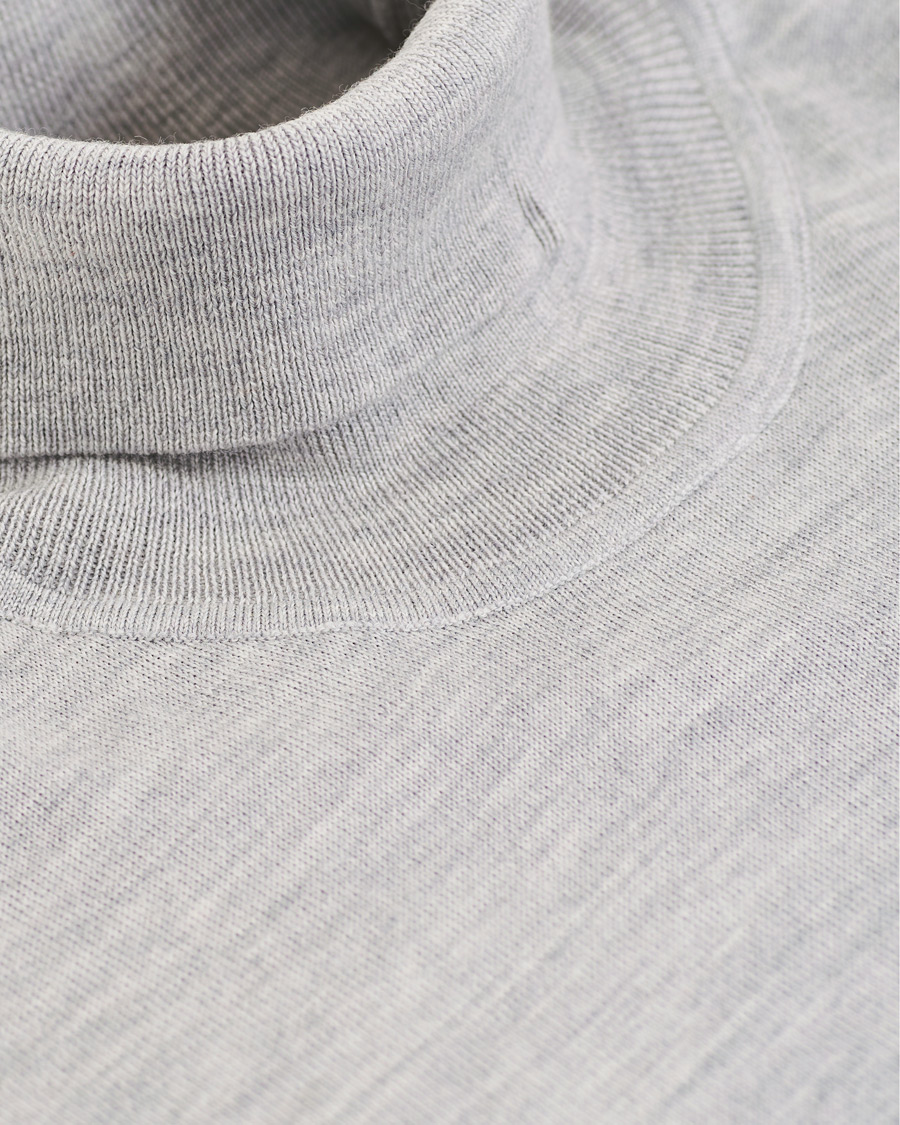 Herr | Tröjor | Samsøe Samsøe | Samsøe & Samsøe Flemming Superfine Merino Wool Rollneck Grey Mel