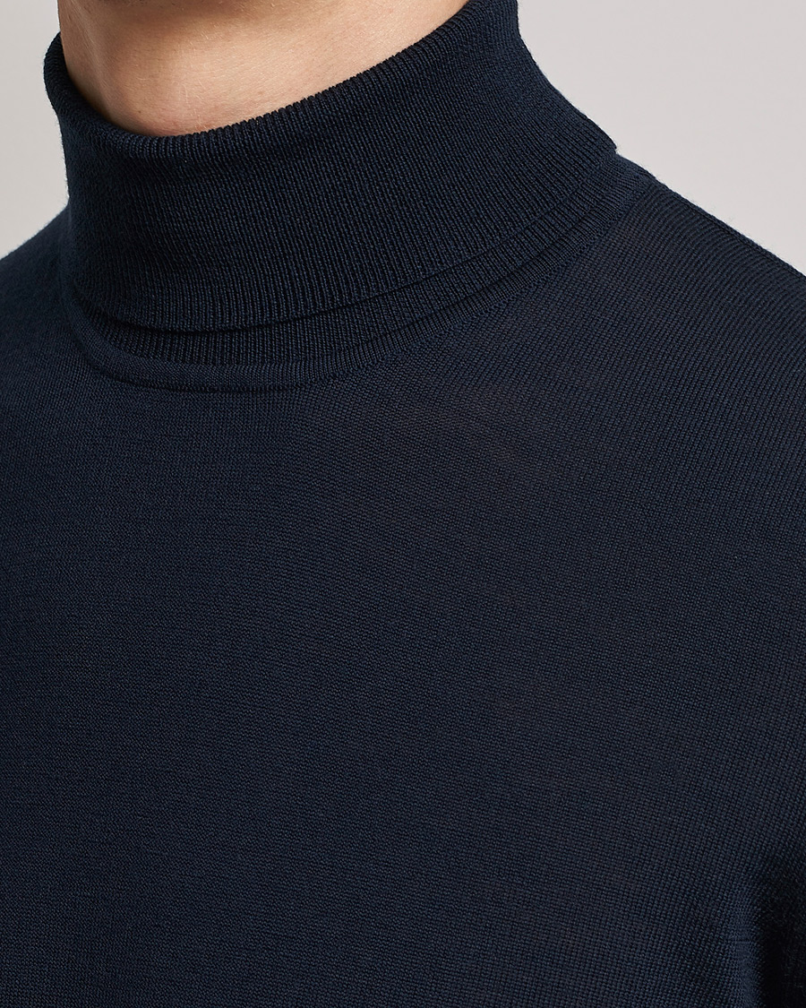 Herr | Tröjor | Samsøe Samsøe | Samsøe & Samsøe Flemming Superfine Merino Wool Rollneck Night Sky