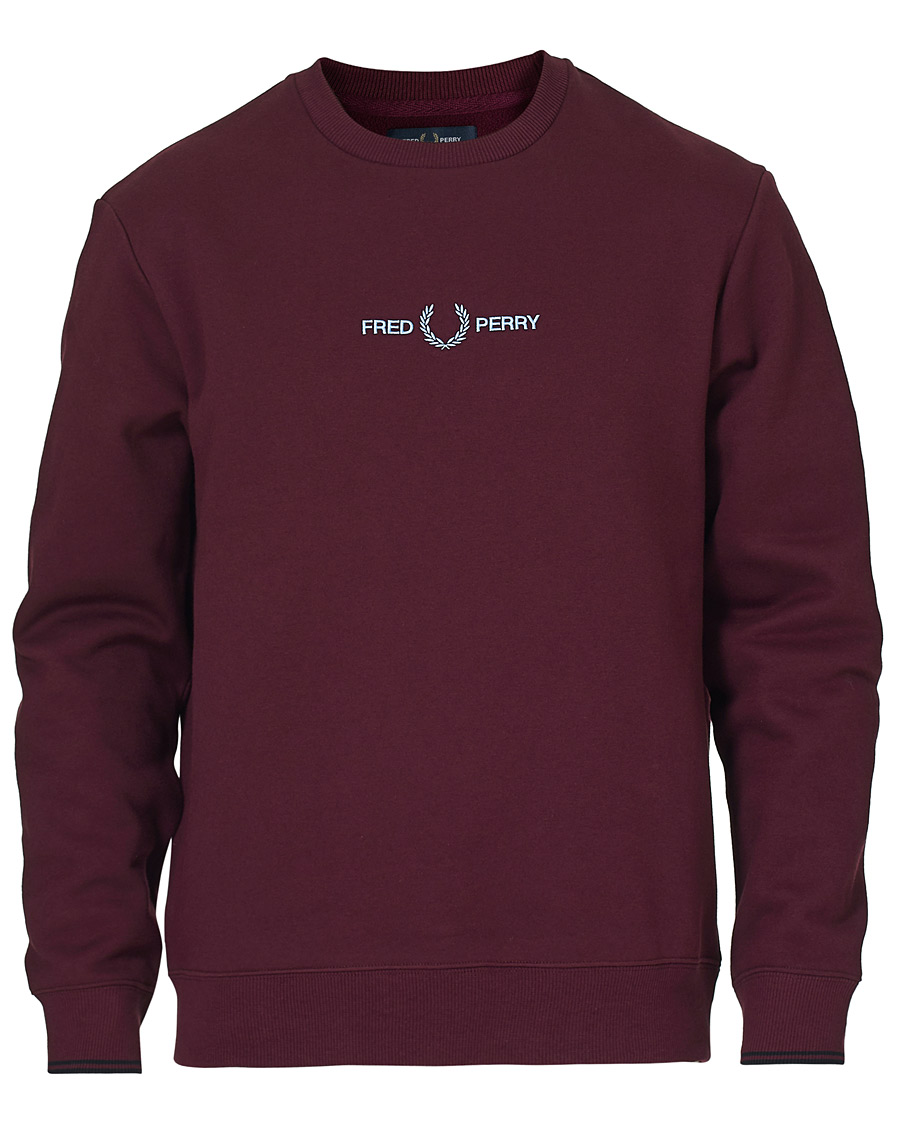 Herr | Tröjor | Fred Perry | Graphic Sweatshirt Mahogany