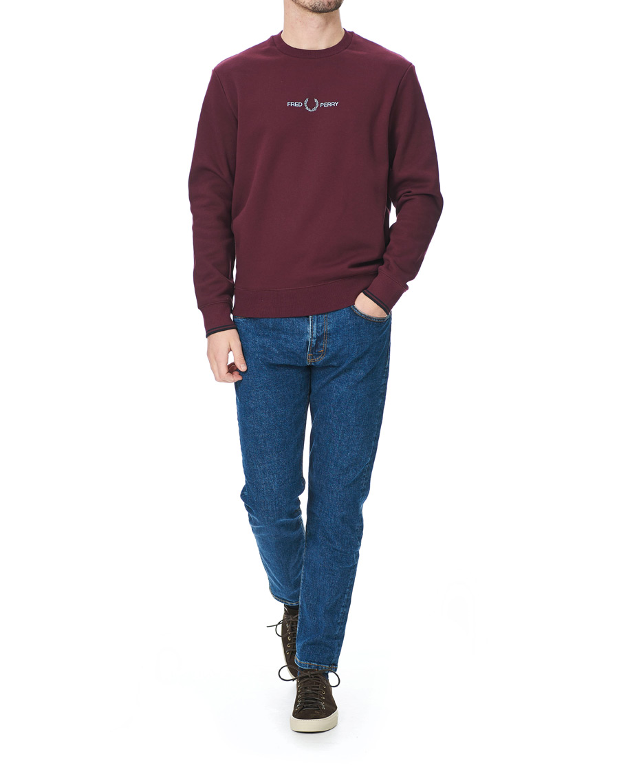 Herr | Tröjor | Fred Perry | Graphic Sweatshirt Mahogany