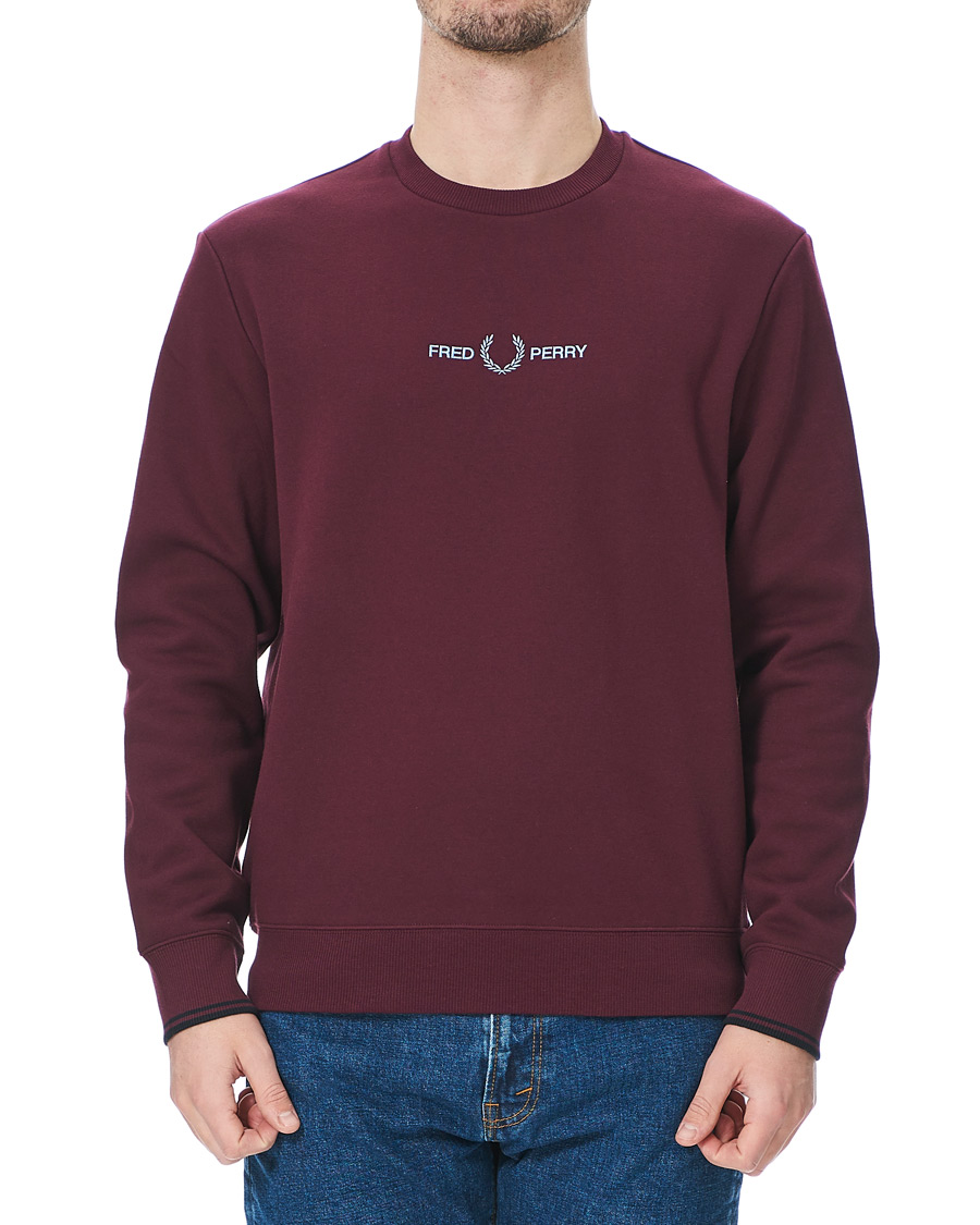 Herr | Tröjor | Fred Perry | Graphic Sweatshirt Mahogany