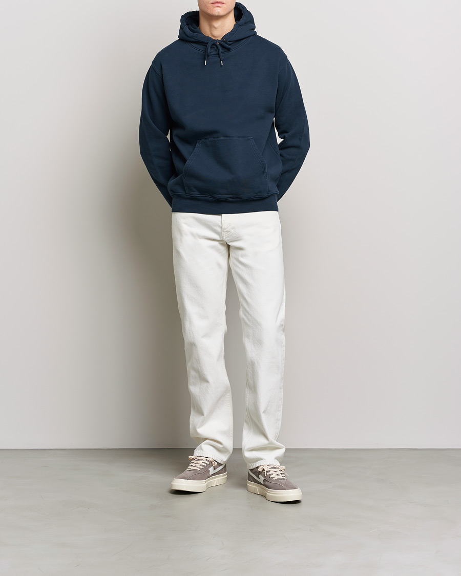 Herr | Tröjor | Colorful Standard | Classic Organic Hood Navy Blue