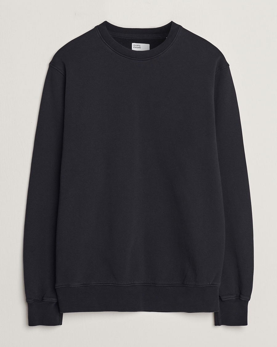 Herr | Tröjor | Colorful Standard | Classic Organic Crew Neck Sweat Deep Black