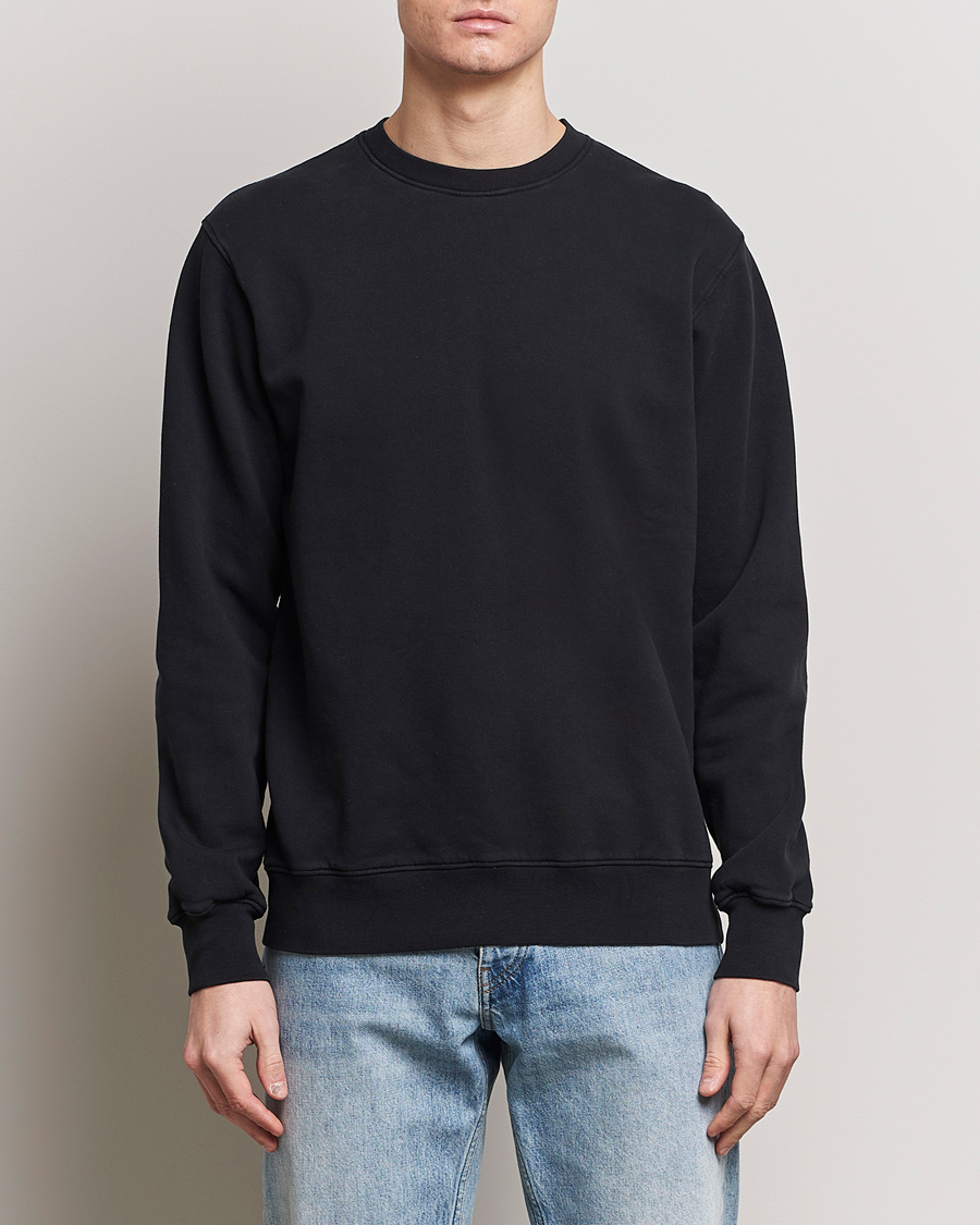 Herr | Tröjor | Colorful Standard | Classic Organic Crew Neck Sweat Deep Black