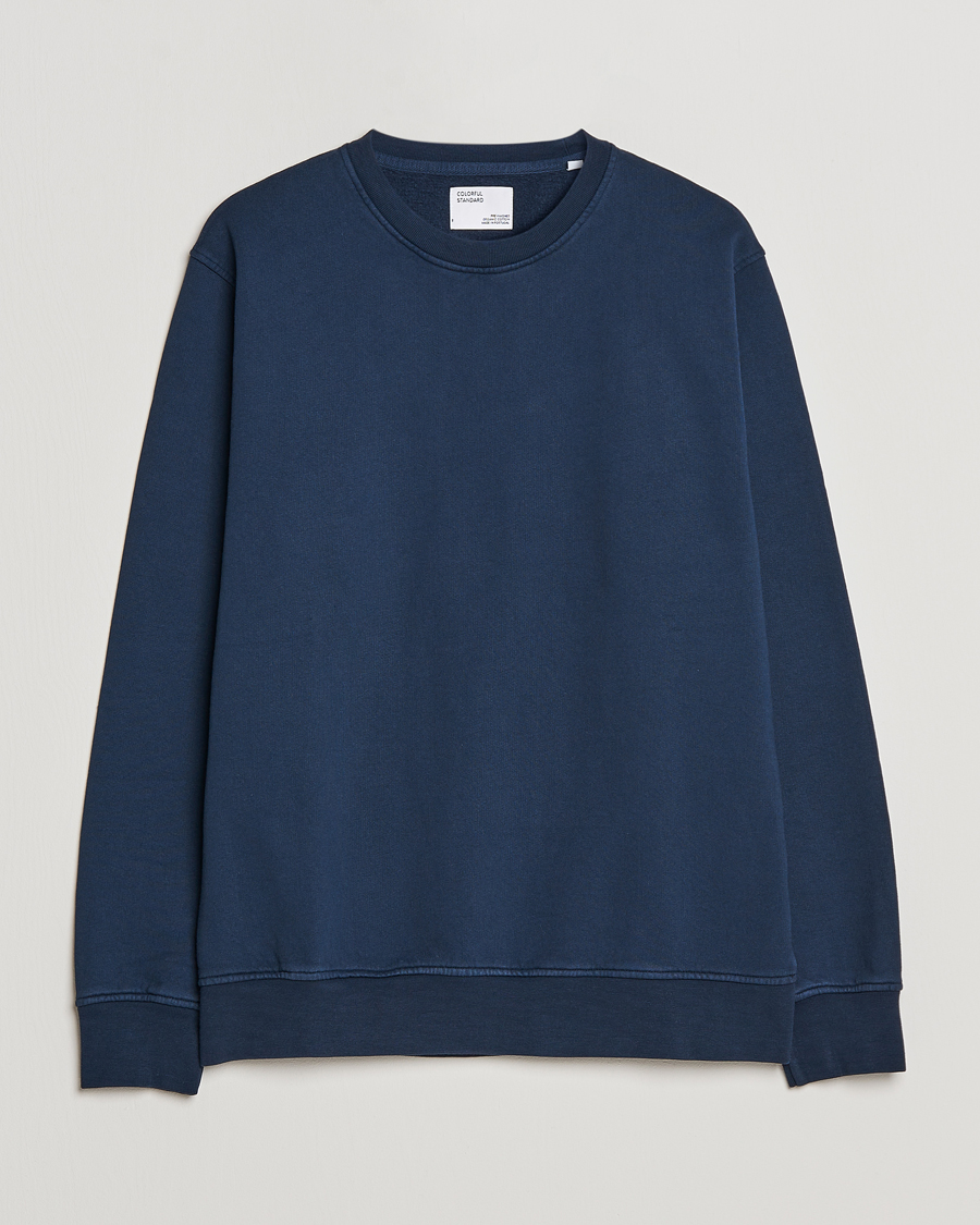 Herr | Tröjor | Colorful Standard | Classic Organic Crew Neck Sweat Navy Blue