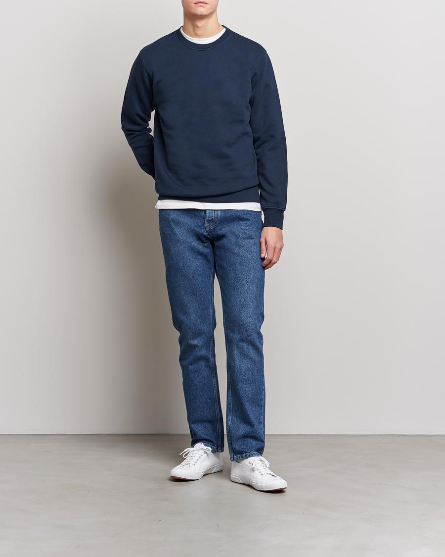 Herr | Tröjor | Colorful Standard | Classic Organic Crew Neck Sweat Navy Blue