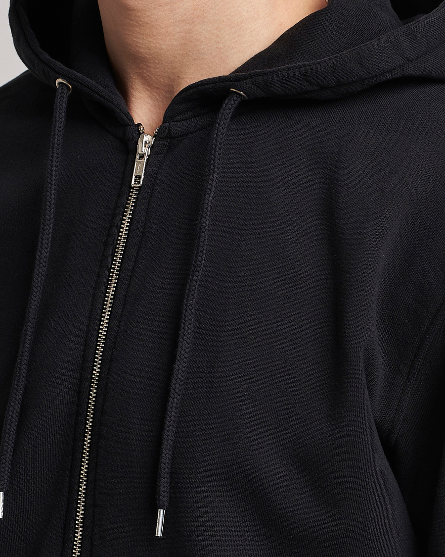 Herr | Tröjor | Colorful Standard | Classic Organic Full Zip Hood Deep Black