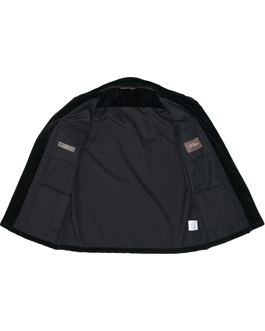 Herr | Skjortor | Oscar Jacobson | Holger Velvet Shirt Jacket Black