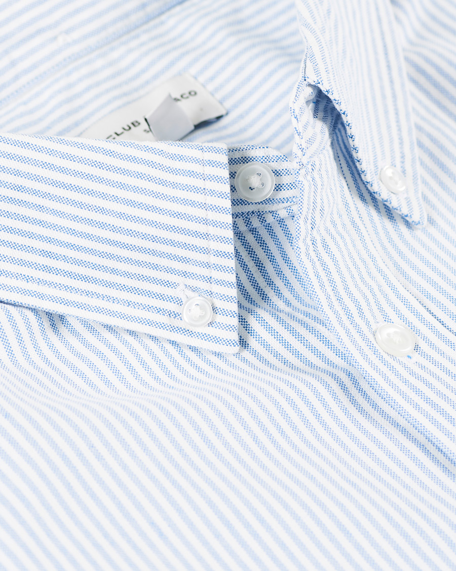 Herr | Skjortor | Club Monaco | Slim Fit Oxford Stripe Shirt Blue/White