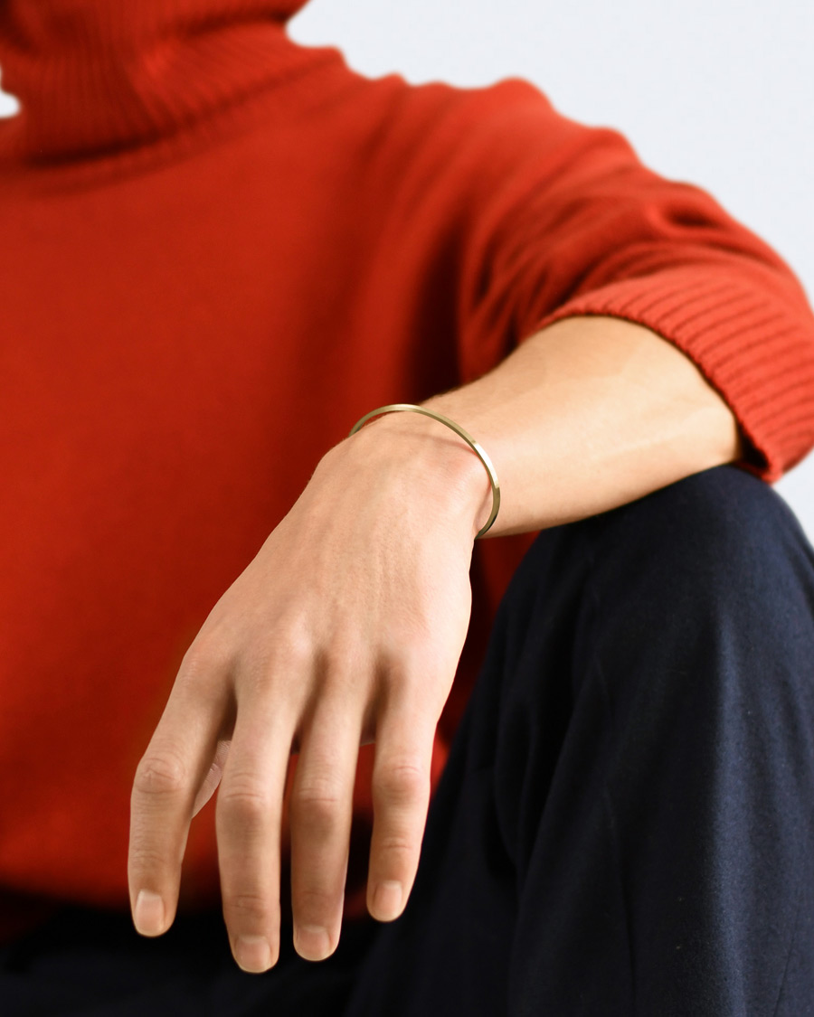 Herr | LE GRAMME Ribbon Bracelet Brushed Gold 18-Karat 7g | LE GRAMME | Ribbon Bracelet Brushed Gold 18-Karat 7g