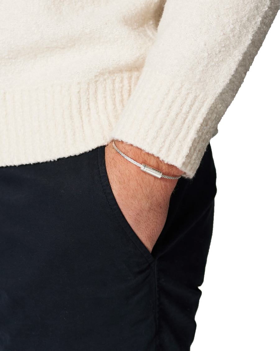 Herr | LE GRAMME Cable Bracelet Brushed Sterling Silver 9g | LE GRAMME | Cable Bracelet Brushed Sterling Silver 9g