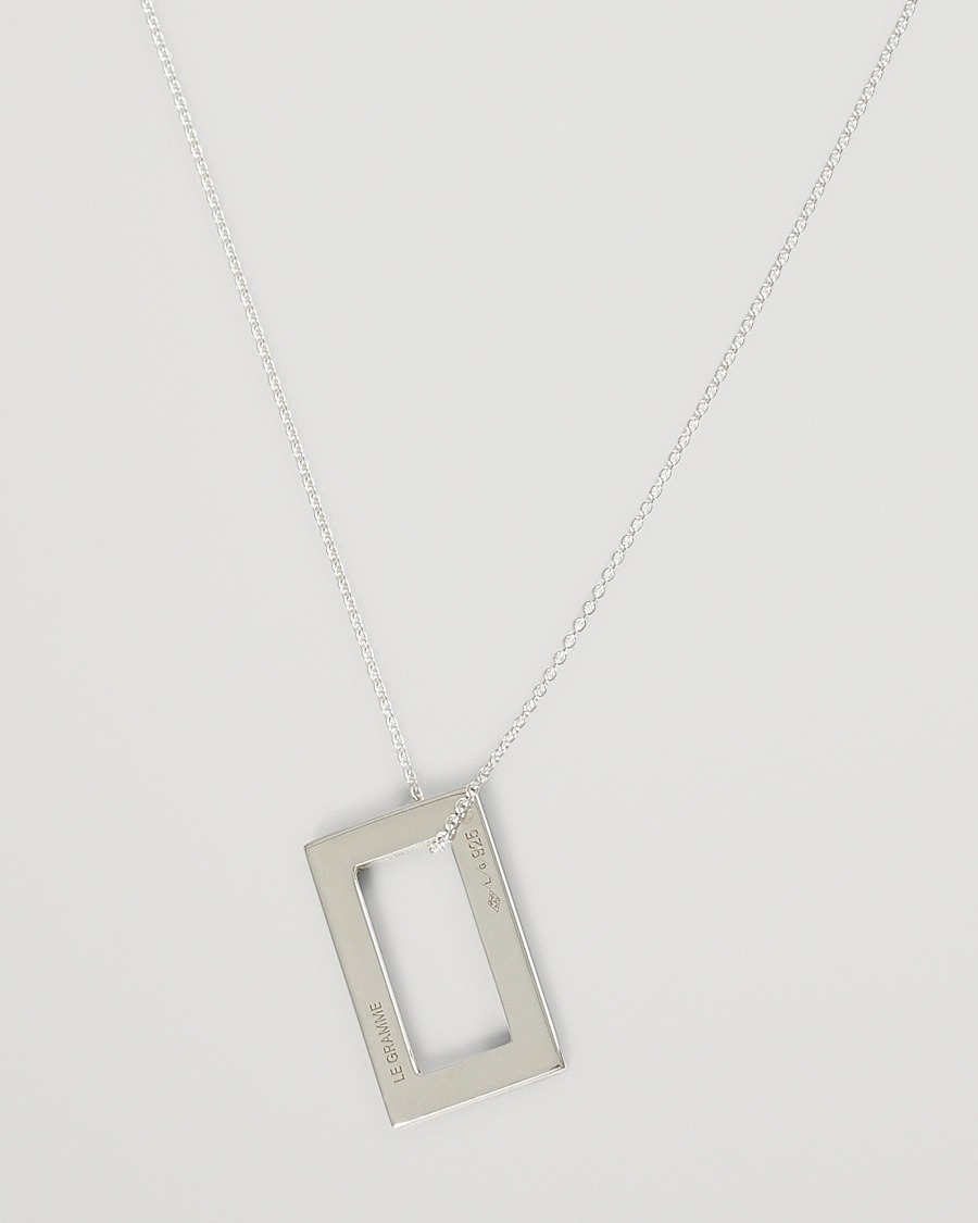 Herr | Smycken | LE GRAMME | Rectangular Necklace Le 3.4 Sterling Silver