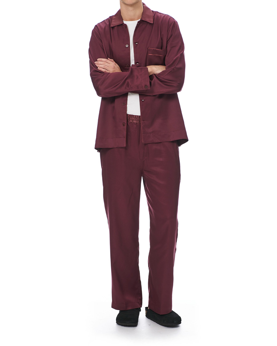 Herr | Pyjamas & Morgonrockar | CDLP | Home Suit Long Sleeve Burgundy