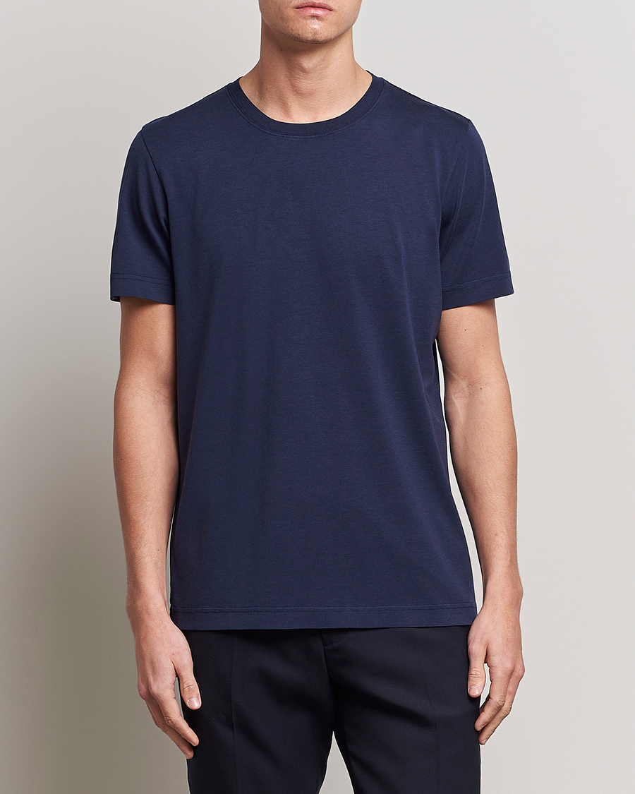 Herr | New Nordics | CDLP | Round Neck Tee Navy Blue