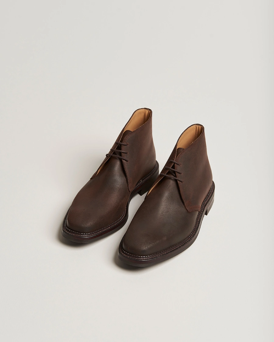 Herr | Kängor | Crockett & Jones | Molton Chukka Dk Brown Rough-Out Suede