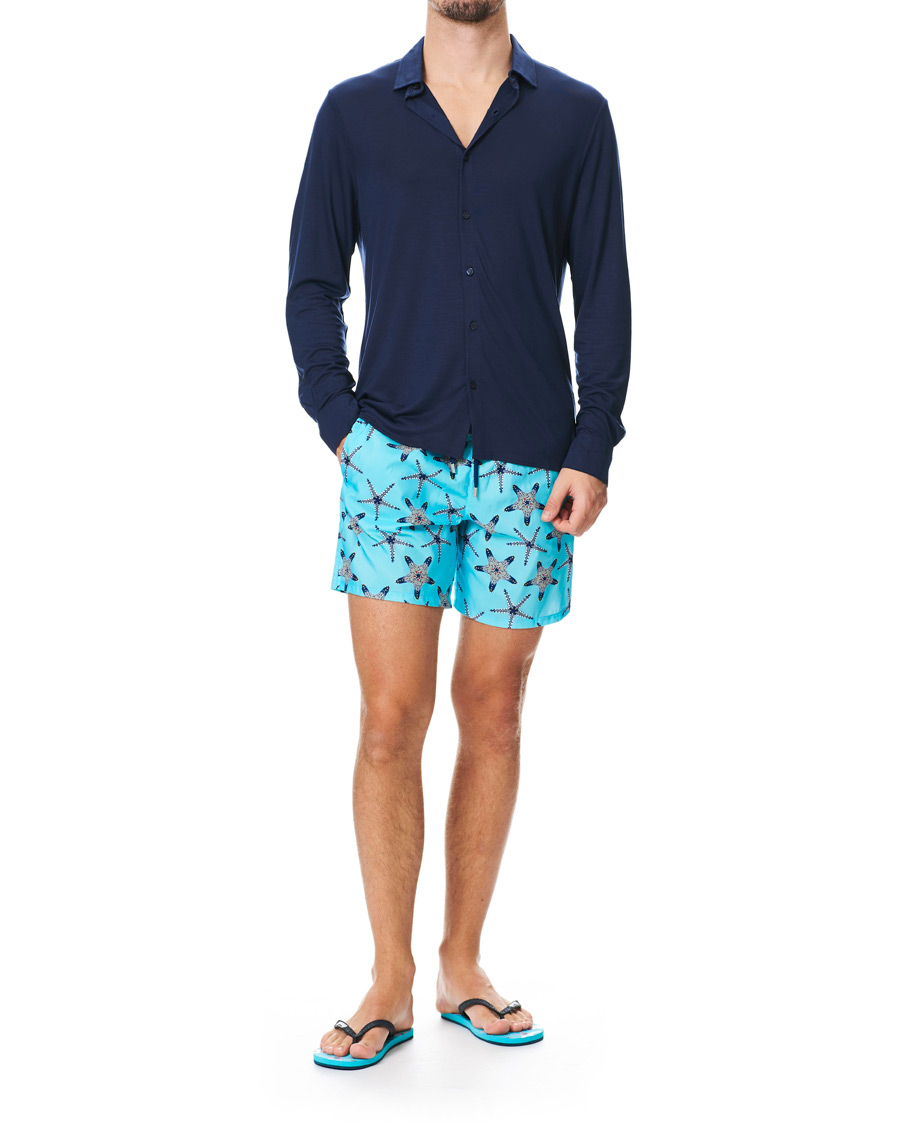 Herr | Badbyxor | Vilebrequin | Mahina Swim Shorts Bleu Lazuli