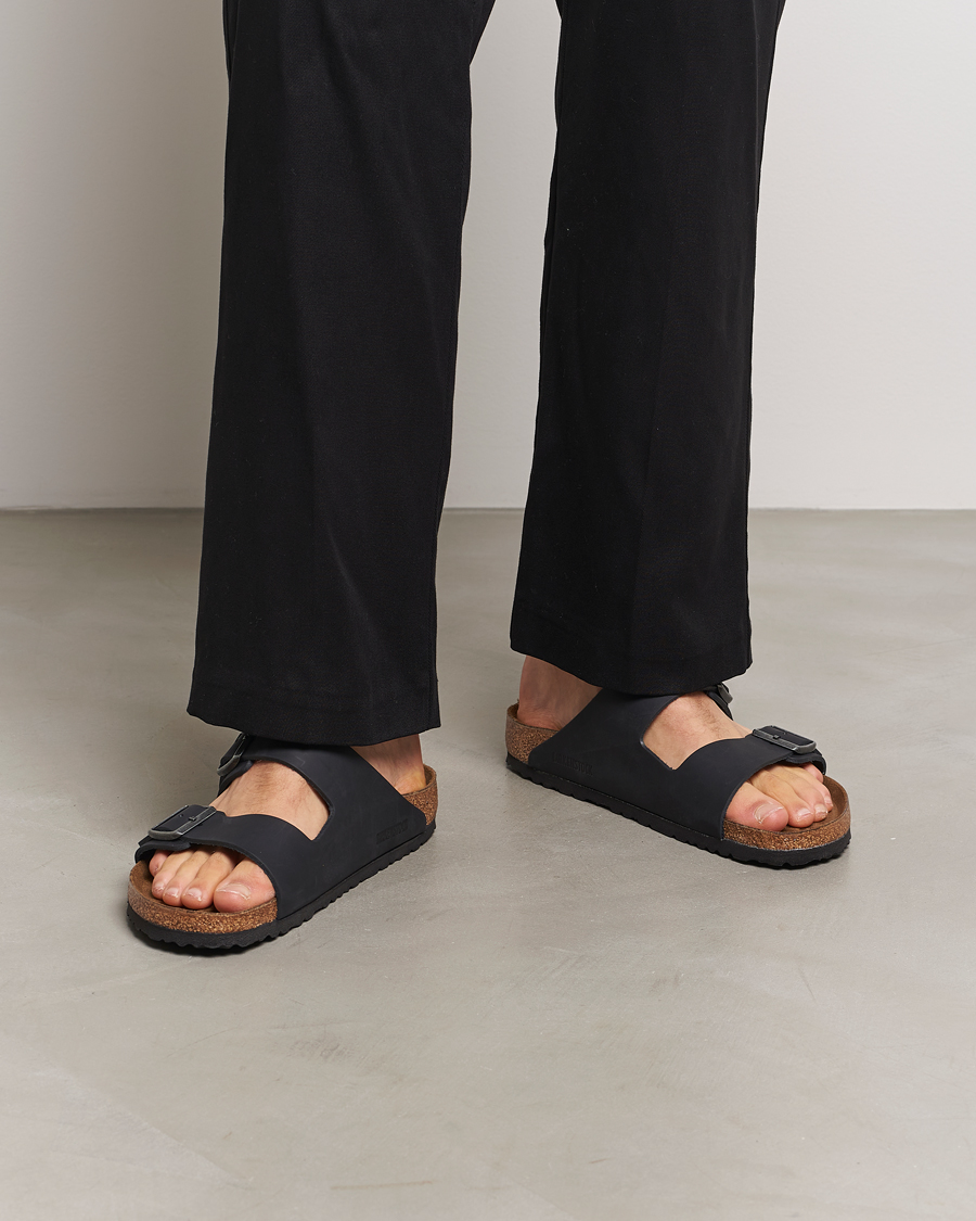 Herr | Sandaler & Tofflor | BIRKENSTOCK | Arizona Classic Footbed Black Oiled Leather