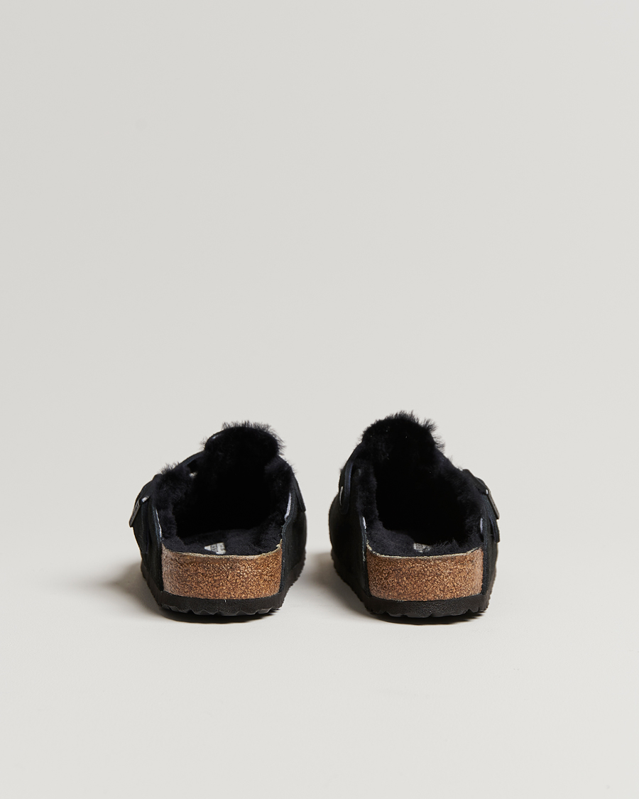 Herr | BIRKENSTOCK Boston Shearling Black Suede | BIRKENSTOCK | Boston Shearling Black Suede