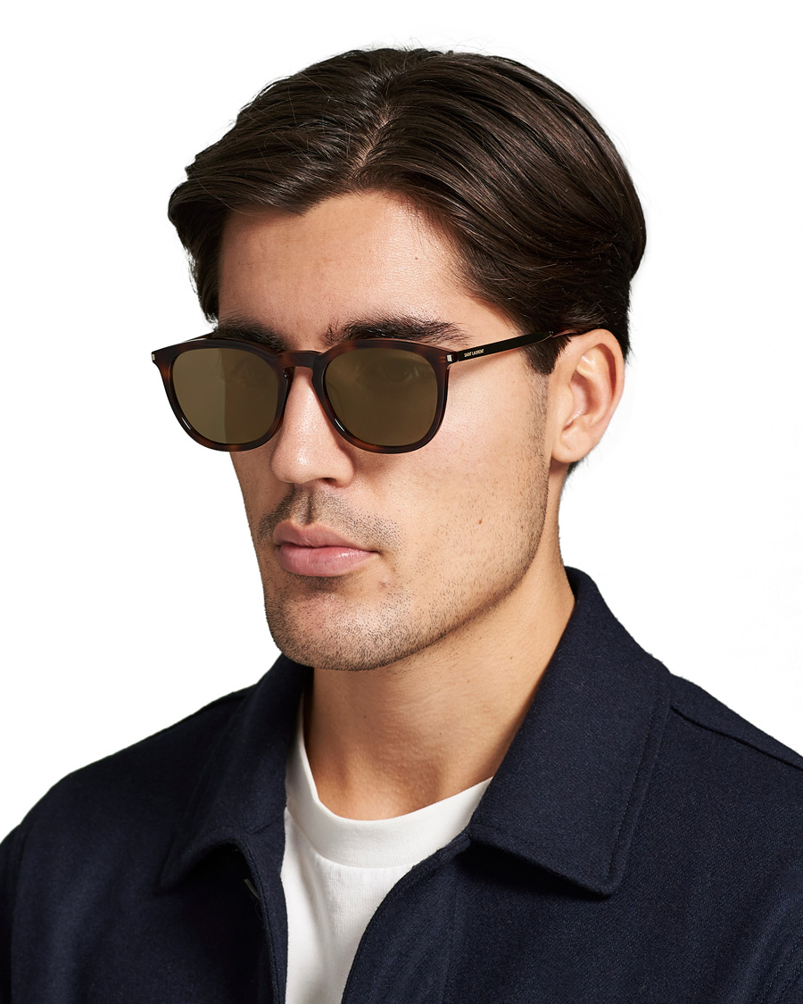 Herr | Saint Laurent SL 360 Sunglasses Havana/Green | Saint Laurent | SL 360 Sunglasses Havana/Green