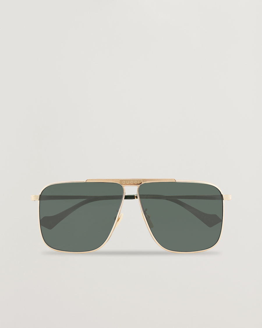 Herr | GUCCI GG8040S Sunglasses Gold/Green | Gucci | GG8040S Sunglasses Gold/Green