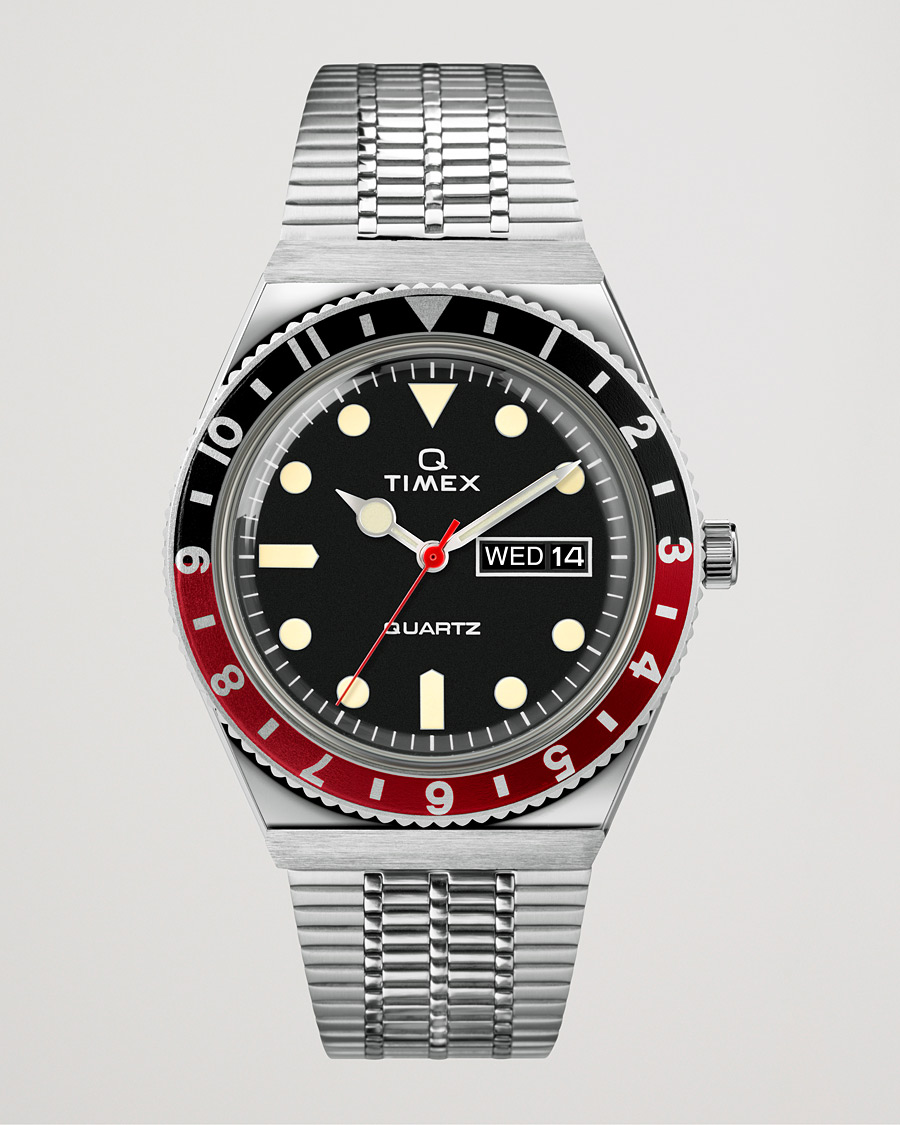 Herr | Timex Q Reissue 1979 Black/Red | Timex | Q Reissue 1979 Black/Red