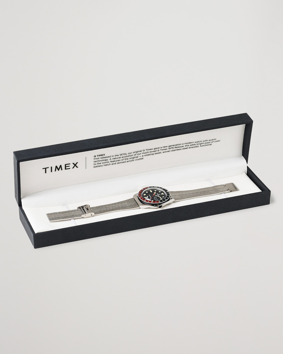 Herr | Timex Q Reissue 1979 Black/Red | Timex | Q Reissue 1979 Black/Red