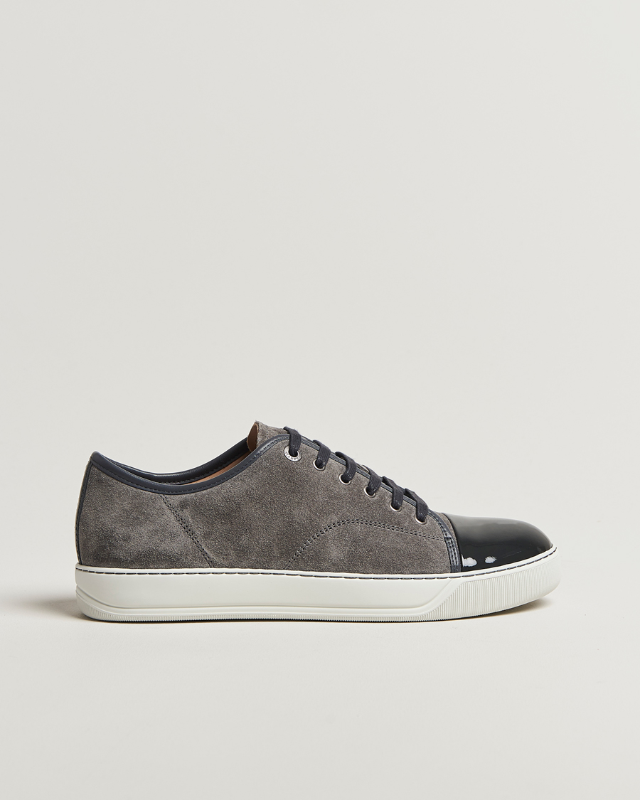 Herr | Sneakers | Lanvin | DBB1 Patent Cap Toe Sneaker Dark Grey