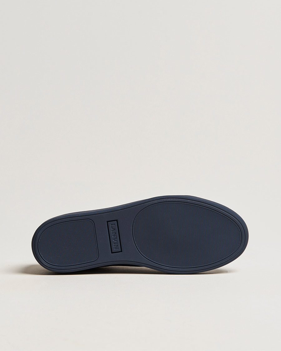 Herr | Lanvin Patent Cap Toe Sneaker Navy/Navy | Lanvin | Patent Cap Toe Sneaker Navy/Navy