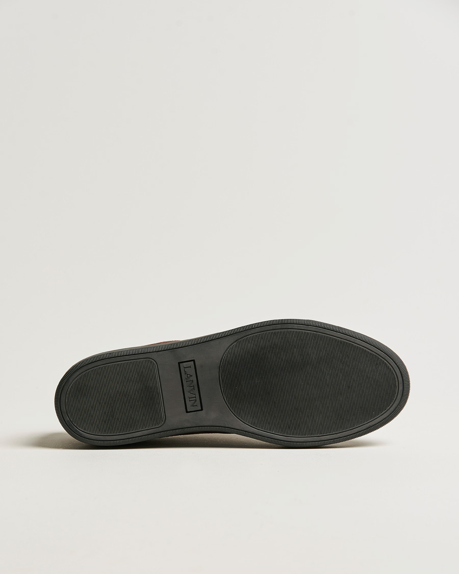 Herr | Lanvin Patent Cap Toe Sneaker Dark Brown | Lanvin | Patent Cap Toe Sneaker Dark Brown