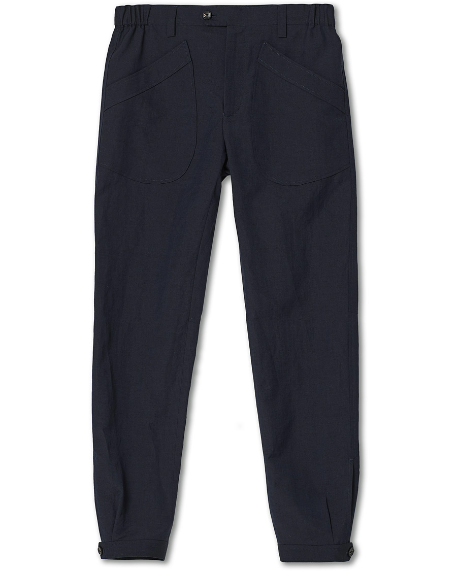 Herr | Byxor | Lanvin | Slim Fit Trousers Navy