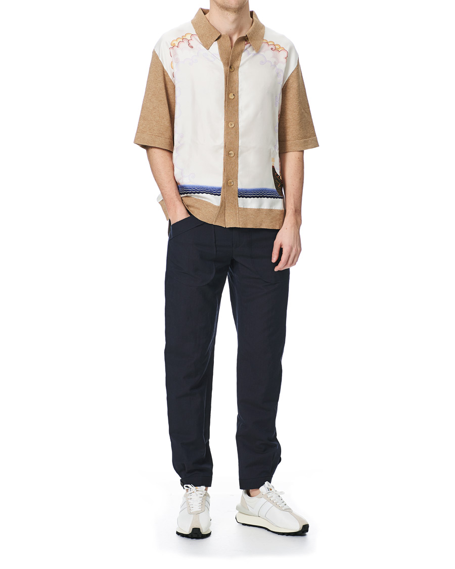 Herr | Byxor | Lanvin | Slim Fit Trousers Navy