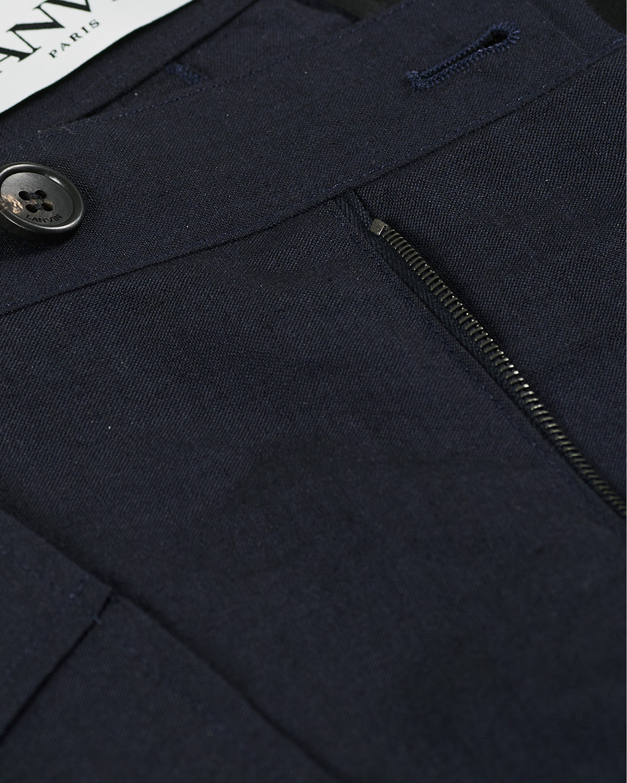 Herr | Byxor | Lanvin | Slim Fit Trousers Navy