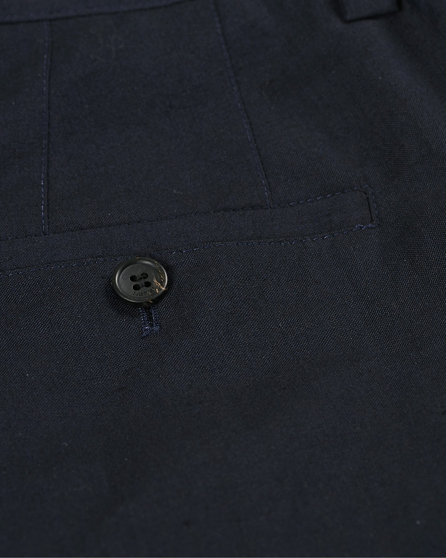 Herr | Byxor | Lanvin | Slim Fit Trousers Navy